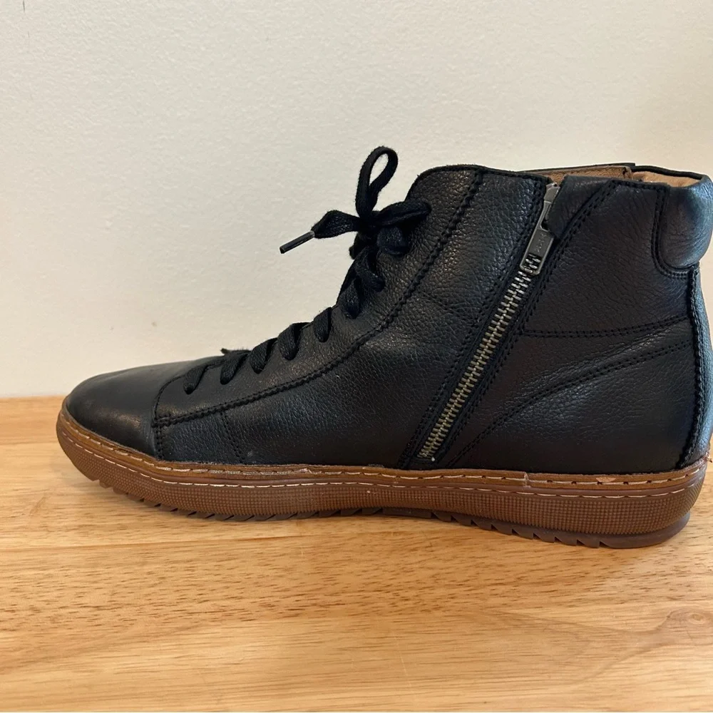 Florsheim Limited Crew Black Leather High Top Sneakers‎ Men’s 11M